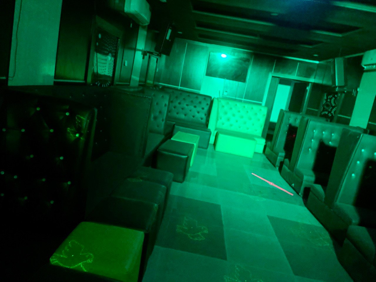 Evening ambiance of the VIP Bar area